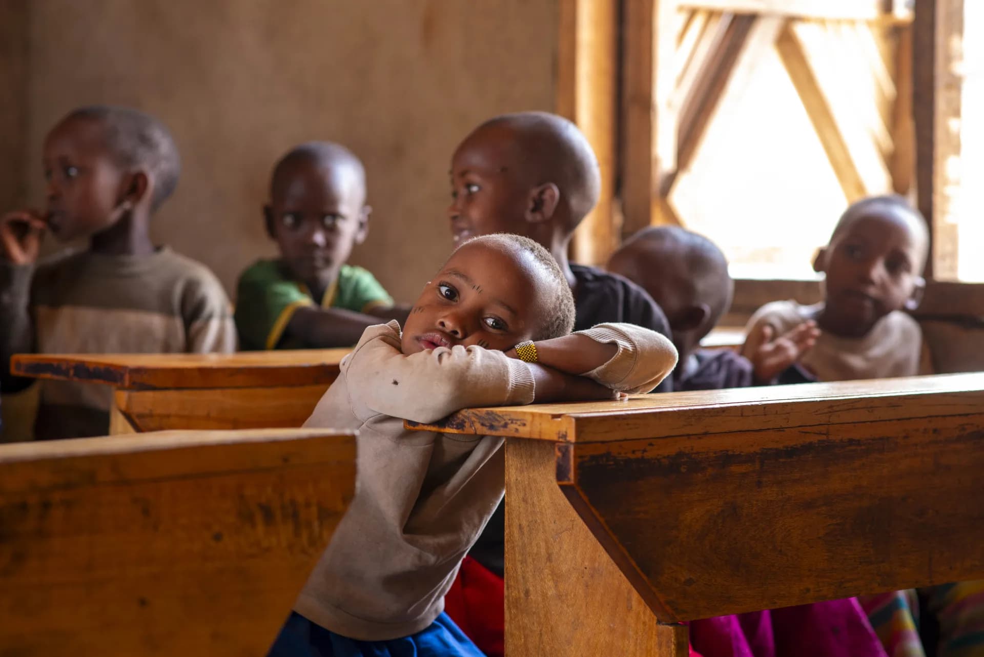 A quiet community moment during a school visit
