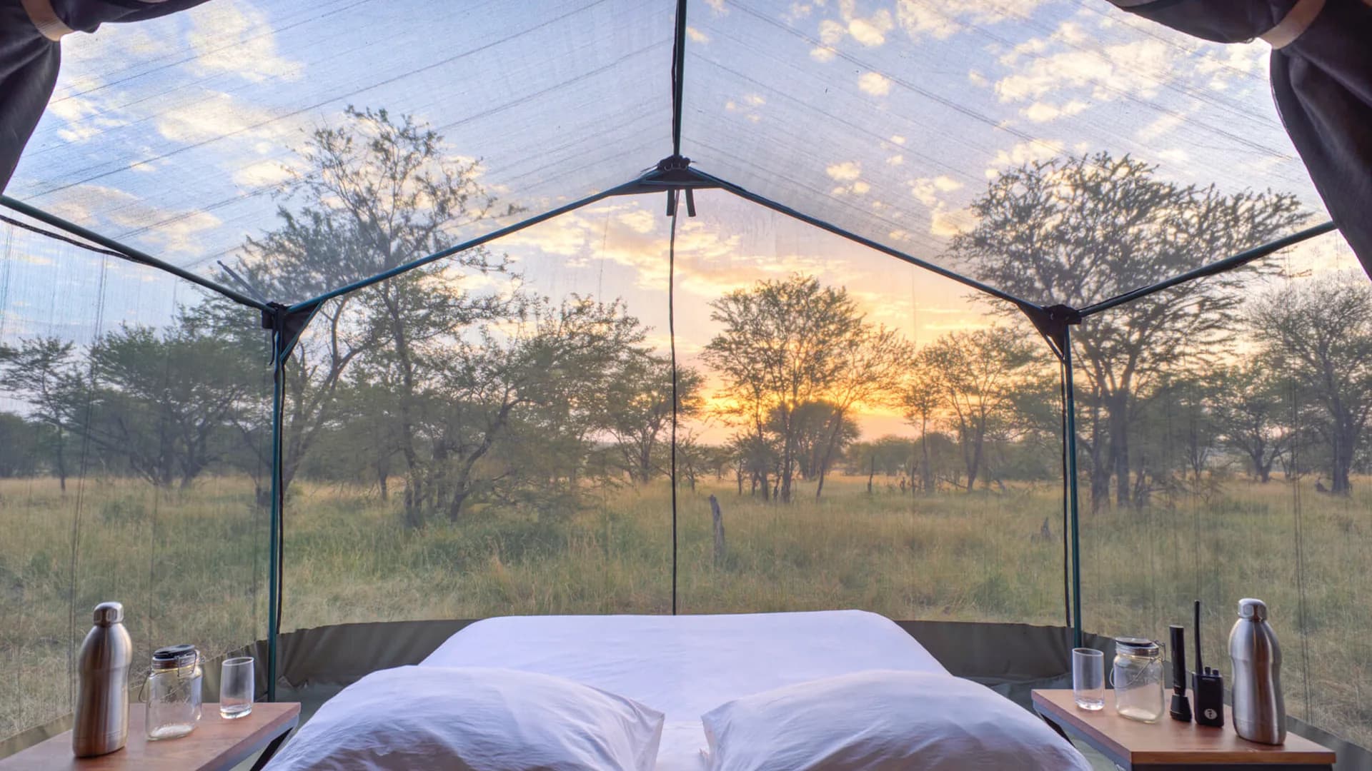 Quiet tented camp in northern Tanzania